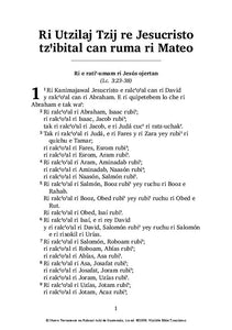 Rabinal Achi NT [acr] (traditional alphabet)