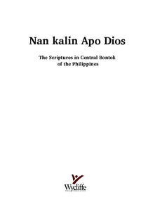 Bontok, Central Bible [lbk]