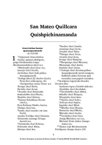 Quichua Pastaza NT [qvz]